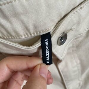 Calzedonia Cream Stretch Straight-Leg Pants